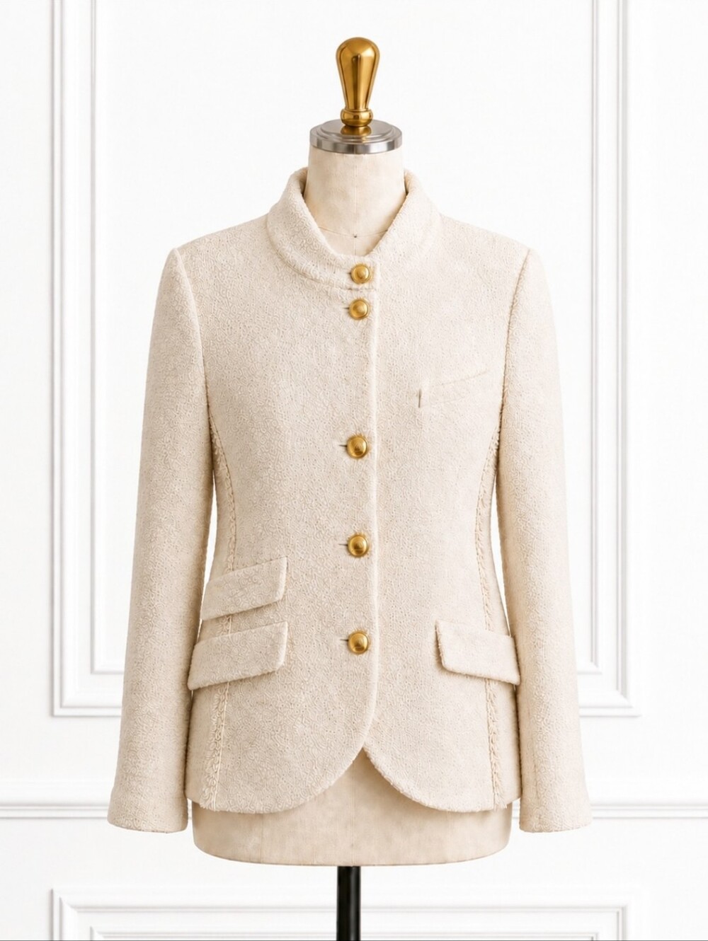 Rag & Bone Ecru Slade Knit Blazer